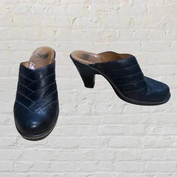 Leather Mules - Black - Picture 1 of 6